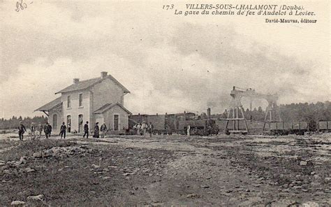 Villers Sous Chalamont La Gare Doubs Carte Postale Ancienne Et