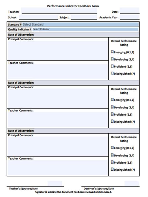 FREE 16+ Teacher Feedback Form Samples in PDF | Ms Word