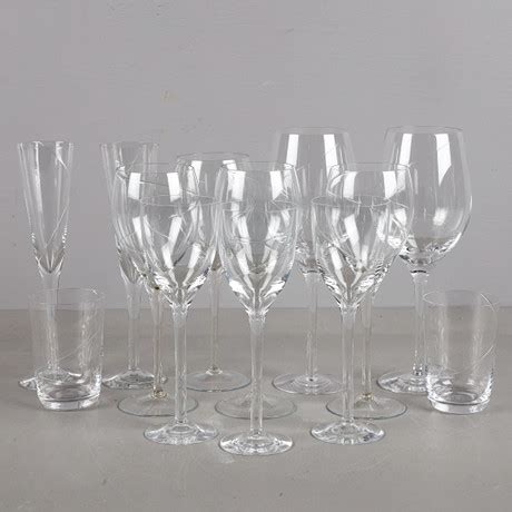 ANNA EHRNER 13 Glas Line Kosta Boda Glas Bruksglas Auctionet