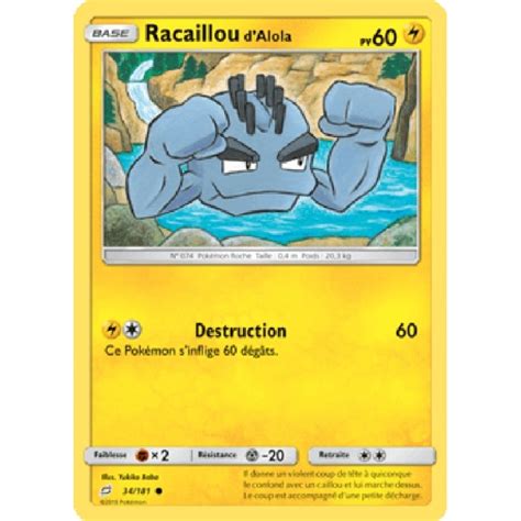 Racaillou dAlola 34 181 SL9 Carte Pokémon commune neuve VF