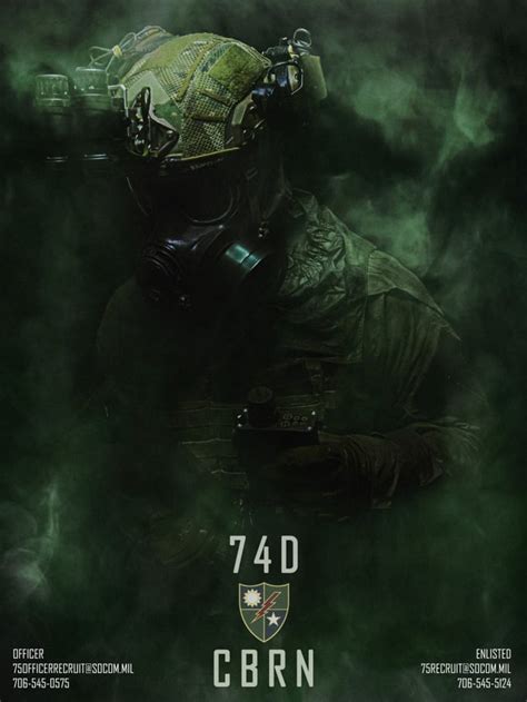 75th Ranger Regiment Ranger Cbrn Specialist Mos 74d Rarmy