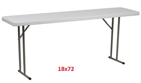 18x72 Plastic Folding Seminar Table