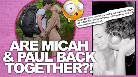 Love Is Blind Star Micah Posts Love Note For Paul Are They Back