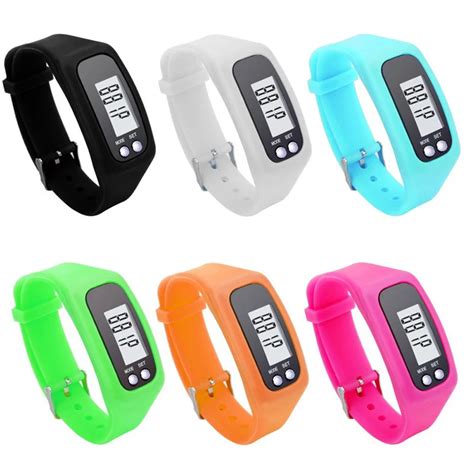 Colorful Electronic Waterproof Digital LCD Run Step Pedometer Portable