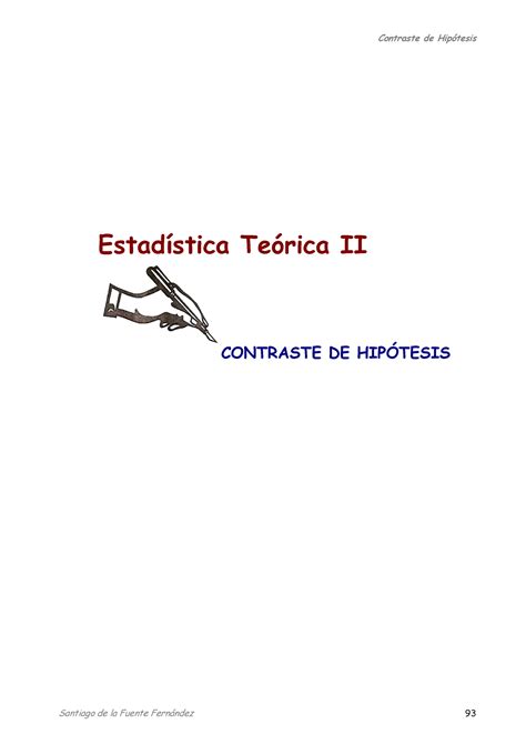 4 Problemas Contrastes Estadística Teórica Ii Contraste De HipÓtesis