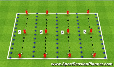 Football Soccer Passing Drill Technical Passing And Receiving Beginner