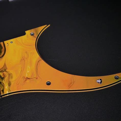 Ibanez Pickguard Yellow Marble Rg Series Custom Etsy