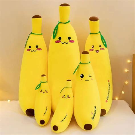 Popular Yellow Banana Fruit Doll Pillow Soft Stuffed Banana Plush Toy ...