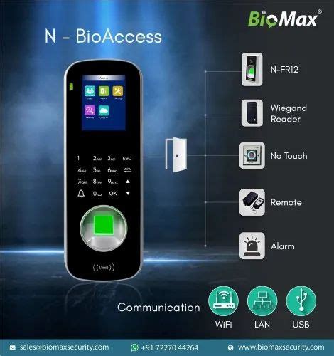 Biomax Fingerprint Attendance System N BioAccess At Rs 12500 Piece