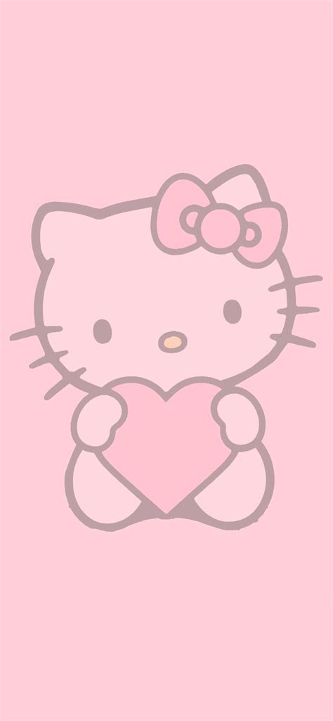 Kawaii Hello Kitty Heart Wallpapers Sanrio Wallpapers For Iphone