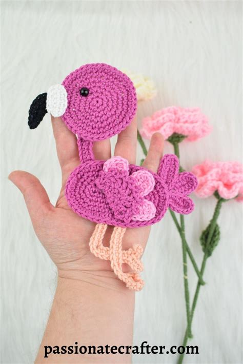 Free Crochet Flamingo Applique Personalize Your Blankets Https