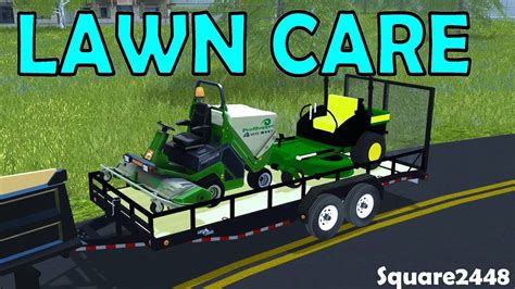 Farming Simulator 17 Lawn Care Mowing Commercial Lawns Jd Zero Turn Profihopper F550