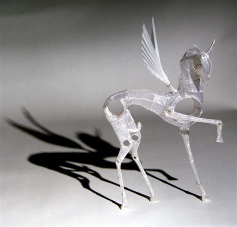 Paper And Wire Sculpture Pegasus Pegasus Was The Winged H Flickr