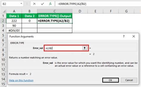 ERROR TYPE Function In Excel Codes Examples How To Use