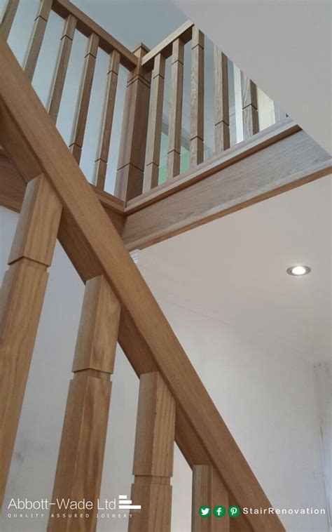 Abbott Wade Square Grooved Posts And Spindles Staircase Railing