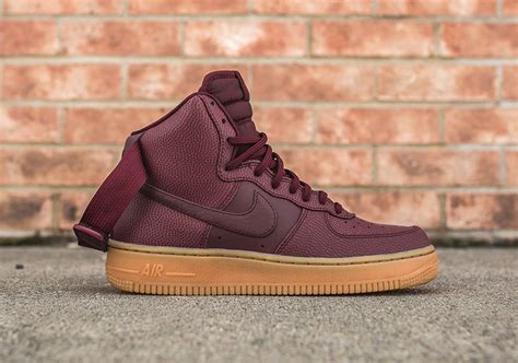 Nike Air Force 1 High Night Maroon Sneaker Bar Detroit