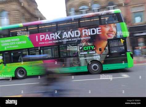 Elland Road Park & Ride New Bus Stock Photo - Alamy