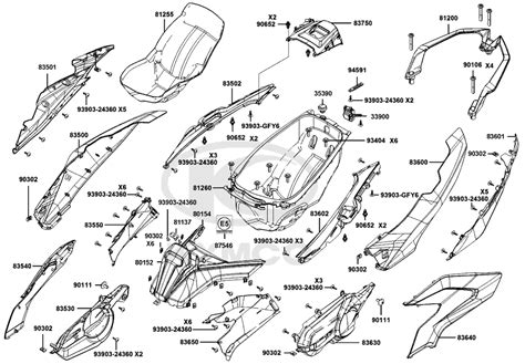 Kymco Ak I Abs E Premium Verkleidung Hinten Helmfach Ersatzteile