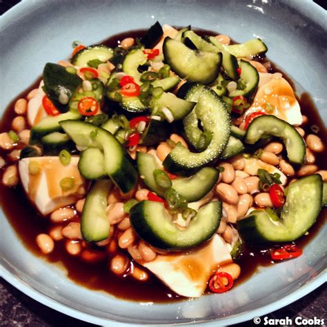 Sarah Cooks Silken Tofu With Century Egg