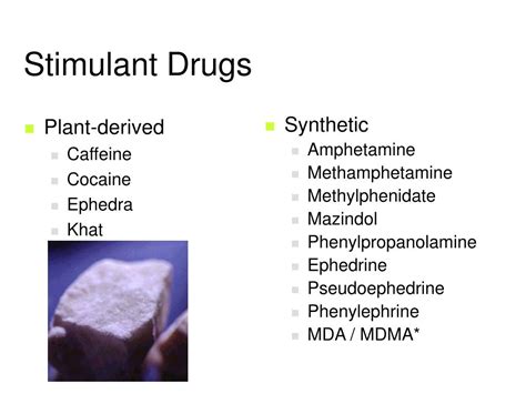 PPT - Cocaine, Stimulants, and MDMA PowerPoint Presentation, free ...