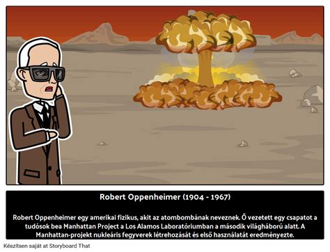 Robert Oppenheimer Amerikai Fizikus Storyboard