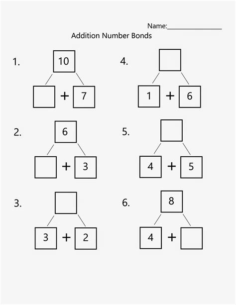 Number Bonds First Grade