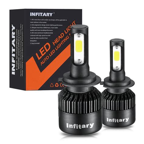 New Infitary S2 Car COB LED Headlights Bulbs Fog Lamp H1 H3 H4 H7 H11