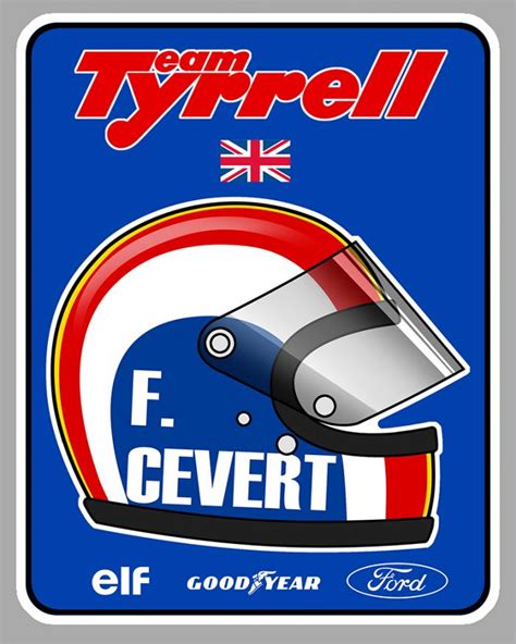 Sticker TYRRELL TEAM ELF CEVERT