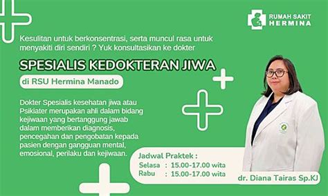 Hermina Hospitals Spesialis Kedokteran Jiwa Rsu Hermina Manado