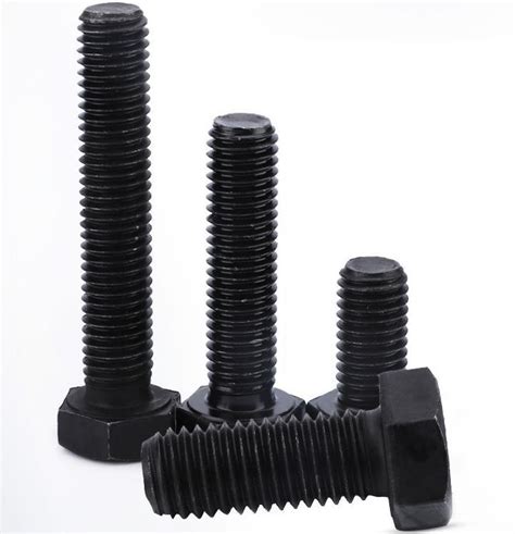 Fastener Grade High Tensile Black Oxide Hex Head Bolts