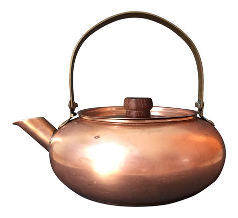 Vintage Solid Copper Tea Kettle | Chairish