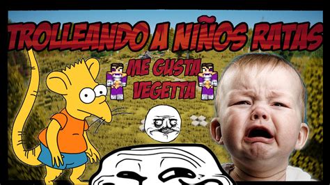 TROLLEO A NIÑOS RATA EN MINECRAFT ME GUSTA VEGETTA777 YouTube