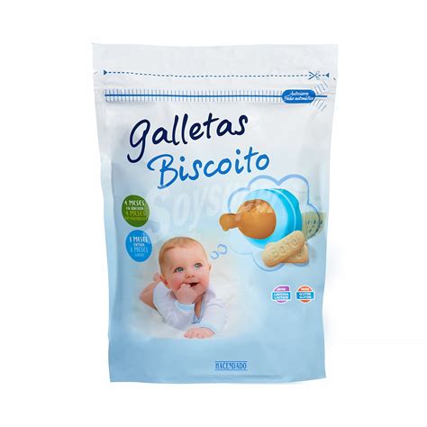 Hacendado Galleta Para Mi Bebe Sin Gluten Y Sin Lactosa Paquete 180 G