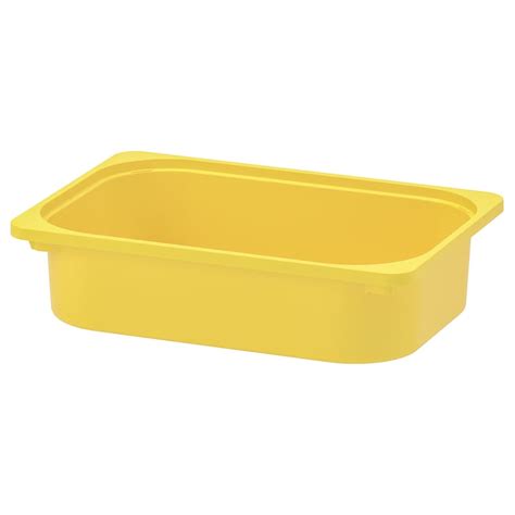 TROFAST storage box, yellow, 16 ½x11 ¾x4" - IKEA