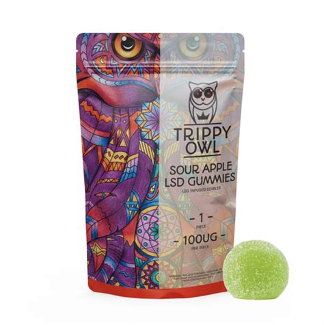 Buy Lsd Edible 100ug Sour Apple Trippy Owl