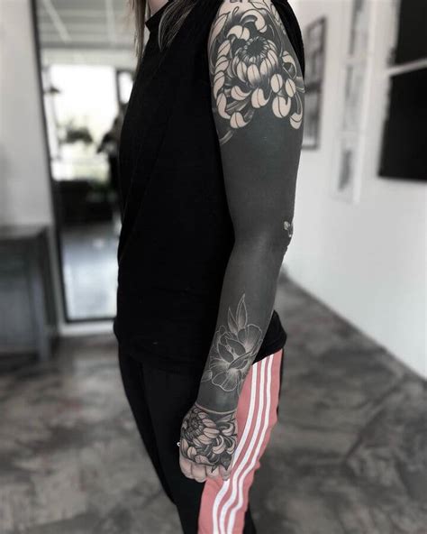 Discover More Than 79 Blackwork Tattoo Sleeve Best In Coedo Vn