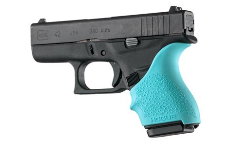 Hogue Handall Beavertail Grip For Glock 42 And 43 Aqua Sportsman S Outdoor Superstore