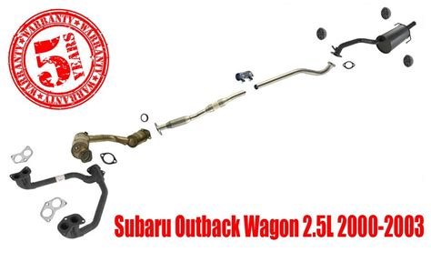 New Complete Exhaust System Made In Usa For Subaru Outback Wagon L