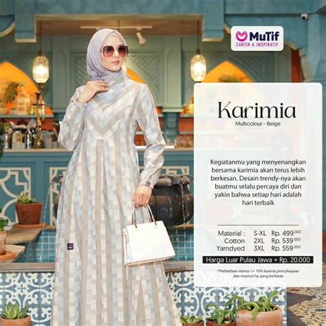 Jual Mutif Sarimbit Karimia Multicolour Beige Multy Brown Mutif Man