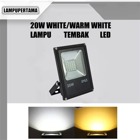 Jual Led Flood Light Lampu Sorot Led Tembak W Light Outdoor Warm