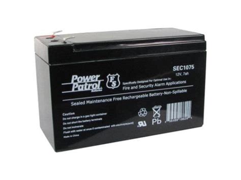 Interstate Batteries Power Patrol Lead Acid Battery 12v 7ah Sec1075