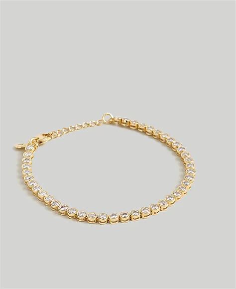 The Tennis Collection Bezel Set Crystal Bracelet Madewell