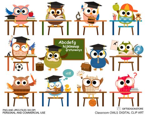 owl classroom clipart - Clip Art Library