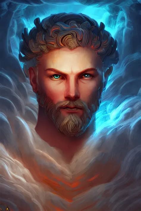 The God Zeus Ancient Ruins Environment Portrait Stable Diffusion