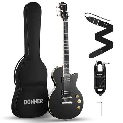 Buy Donner LP Electric Guitar Kit Full Size Guitar Starter Set 39 Inch ...