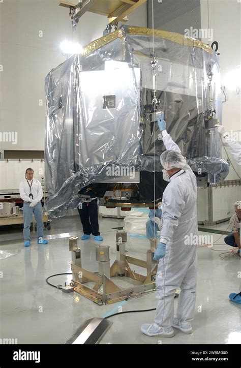 Kennedy Space Center Fla At The Astrotech Payload Processing