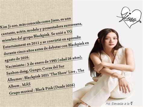 Biografia De Jisoo Biografia De Famosos Cantantes Grupo Musical