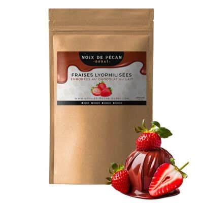 Fraises Lyophilis Es Enrob Es De Chocolat Au Lait G Noix De