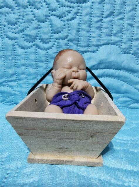 OOAK Polymer Clay Baby Fully Sculpted Female Artist Bttrfly Creations