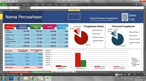 Cara Membuat Pivot Table Chart Dashboard Pada Microsoft Excel Youtube